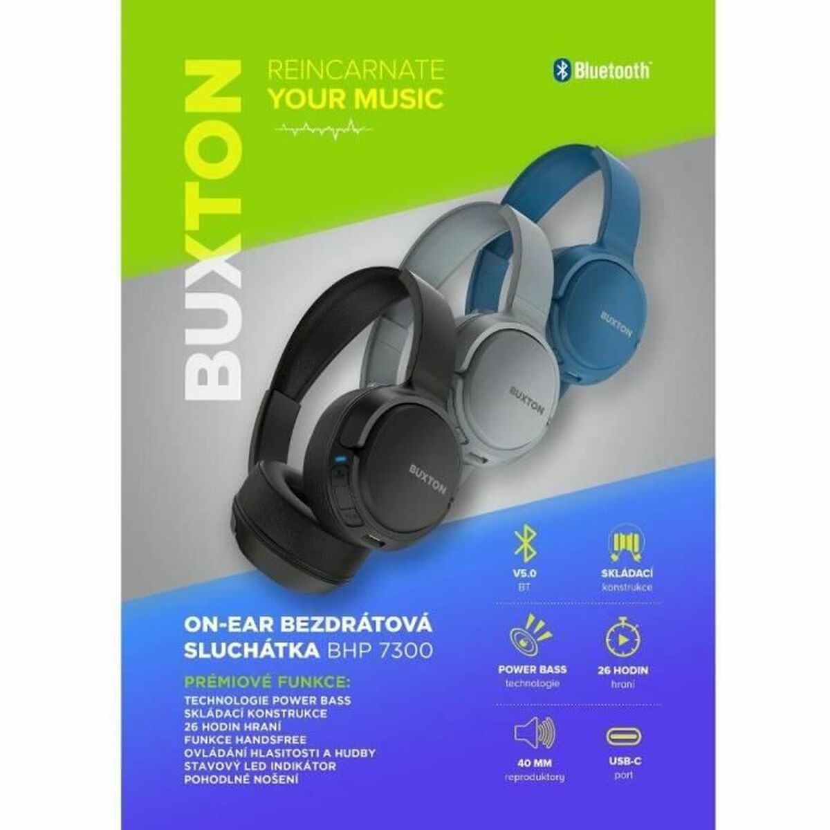 Headphones BUSHNELL Blue-3